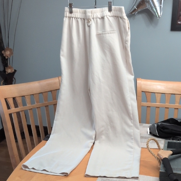 Nicole Miller Cream Knit Pants - Picture 5 of 6